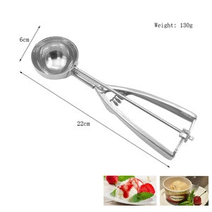 Cookie Dough Metal Cupcake spoons Include Large Medium Small Sizes stainless steel ice cream scoop for Meatball