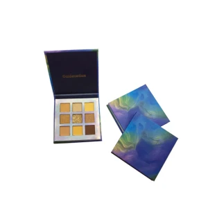 Cosmetics Private Cosmetic Makeup Eye Shadow 9 Color  Makeup Eye Shadow Palette  OEM/ ODM shimmer