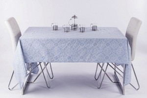 cotton polyester yarn dyed jacquard tablecloth