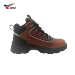 COW LEATHER AND ANTI-STATIC SAFETY SHOES WITH TPU/RUBBER OUTSOLE AND STEEL TOE