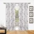 Import Curtain jacquard window drapes curtains luxury living room floral printed window curtain from China