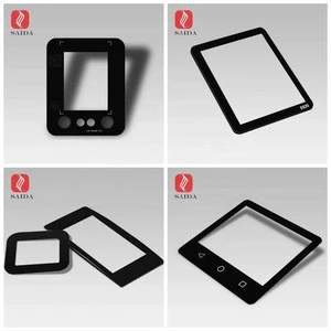 custom 4.3inch touch panel tempered glass with color printing for POS Computer Touch Screen