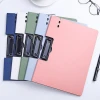 Custom A4 A5 Size Foldover Clip Board With Pen Holder Clipboard Double Side Clipboard Folder Filling Products