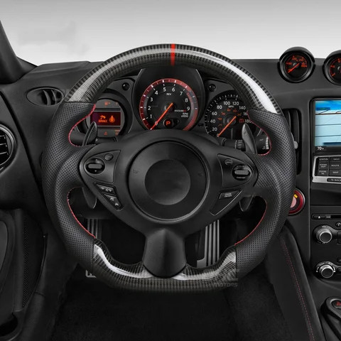 Buy Custom Carbon Fiber Steering Wheel For 350z 370z Coupe Nissan Led