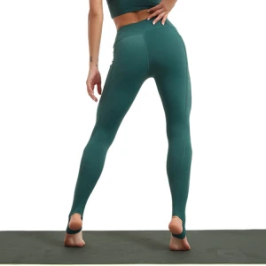 Custom Exercise Stretch High Waist Tummy Control Sport Stirrup Pants Workout Fitness Tight Yoga Leggings