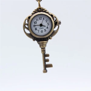 Custom factory designer quartz luxury pocket alloy case antique pocket chain watch