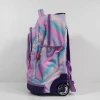Custom Fashionable Girls School Trolley Backpack with Shoulder Strap Adolescent School Trolley Backpack featuring Zipper Closure