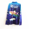 Custom Fishing Jersey 100% Polyester Long Sleeve Anti-UV sublimated fishing jersey