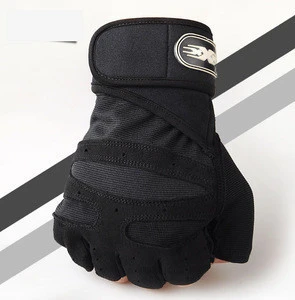 Custom Fitness Gym Exercise Training Cycling safety Sport protection half finger glov-es