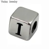 Custom high quality Stainless steel metal cube beads