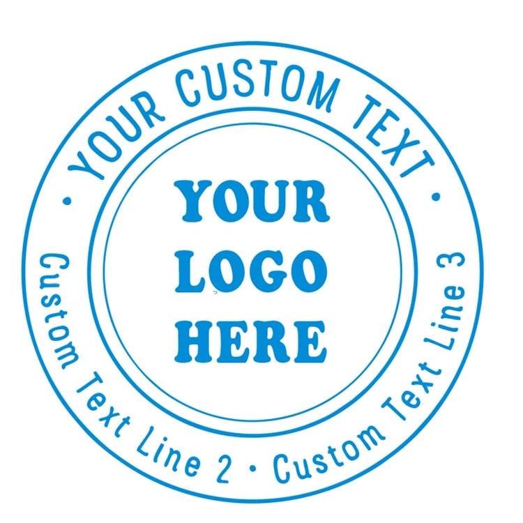Custom Logo Design Personalize Self-Inking Stamper for Card office paper craft stamp