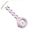 Custom Logo Pink Pocket Quartz Fob Brooch Doctor Nurse Watch With Metal Stainless Nurse Watch Pocket