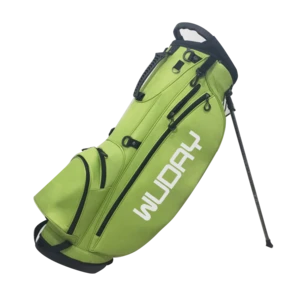 Custom Logo Printing Light Weight Nylon Golf Bag with stand