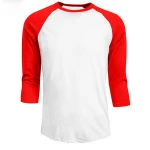 Custom Men's 3/4 sleeve Baseball T Shirt