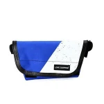 Custom Nordic style durable canvas tarpaulin Satchel Messenger Bag Tent Tarp Tarpaulin Awning postman shoulder bag (blue)