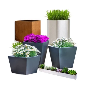 Custom Outdoor Vertical Garden Pots Large Flower Pots Planters Indoor Decorative Metal Flower Pot