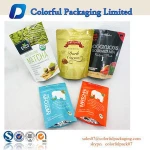 Custom printed LDPE plastic material resealable zip locks bag