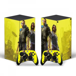 Custom Whole Body PVC Vinyl Skin Stickers for xbox series x disc/digital version with 2pcs controllers stickers themes