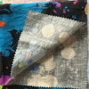Custom woven reactive digital print 100%  linen fabric for cloth