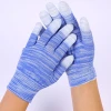 Customizable 13 Gauge Nylon Knitted PU Finger Top Dipped Gloves with Excellent Quality Custom logo