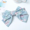 Customizable wholesale in stock girls&#x27;fashion fabric hairgrips butterfly hair pins hair bow clips