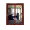 Customize Wholesale wood color aluminium glass sliding door and window