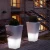 Import Customized-free modern led plastic lighting tall glow solar illuminated garden planter from China
