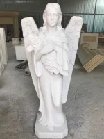 Customized Garden Marble Sculpture Granite Angel Statues