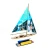 Customized gifts sailboat model ornaments Brand promotion of wood craft American single pole yacht Print pictures