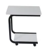 Customized high quality white metal Mobile Computer Desk for house