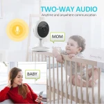 Customized mini 1080P baby 2.0MP HD 1080P wifi ip camera monitor wireless camera