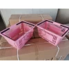 Customized Pink Plastic Supermarket Shopping Retail Store Basket
