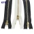 Import Customized Slider High Quality Black Jacket Jeans Pants Metallic Dye Golden Teeth Roll Zip Zipper Metal from China