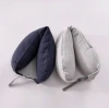 Customized soft stuffed new U shape hooded neck plush travel pillow