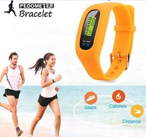 Digital Pedometer Running Walking Distance Bracelet Fitness Tracker watches