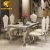 Import dining room furniture kitchen  luxury dining table set stainless steel dining tables DT 002 from China