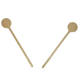Disposable bamboo wooden swizzle stirrer coffee/honey/cocktail stir sticks
