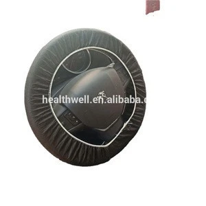 Disposable car dust and oil protective cover/steering wheel cover