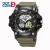Import DOTCOM Fashionable Image Analog Digital Dual Time Men Wristwatches For Running from China