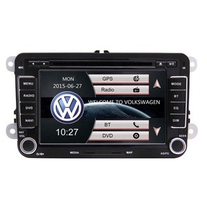 Double Din 7 inch Touch Screen Car DVD Player With GPS Bluetooth Support FM AM Radio USB TF For VW Amarok Beetle Polo Golf   Eos