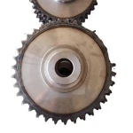 Double straight gear    pinions   duplex sprocket chain  for knitting machine