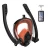 Import Double Tube Full Face Snorkel Mask 360 degree Upgraded Anti Fogging Scuba Diving Mask With Waterproof Phone Case from China