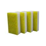 Durable new arrival melamine foam manufacturer compound magic sponge with scouring pad