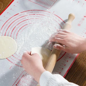 Durable Pastry Board Rolling Pin Baking Pad Silicone Kitchen Anti Slip Carpet