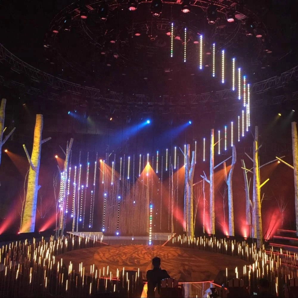 Eastsun LED stage lights kinetic lift tube led par light RGB color lifting dj equipment laser disco bar restaurant car show