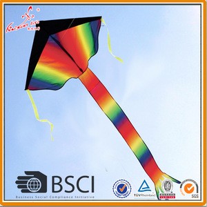 Easy flying large rainbow delta kite