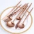 Import Eco-friendly copper plated rose gold cutlery 24pcs flatware set from China