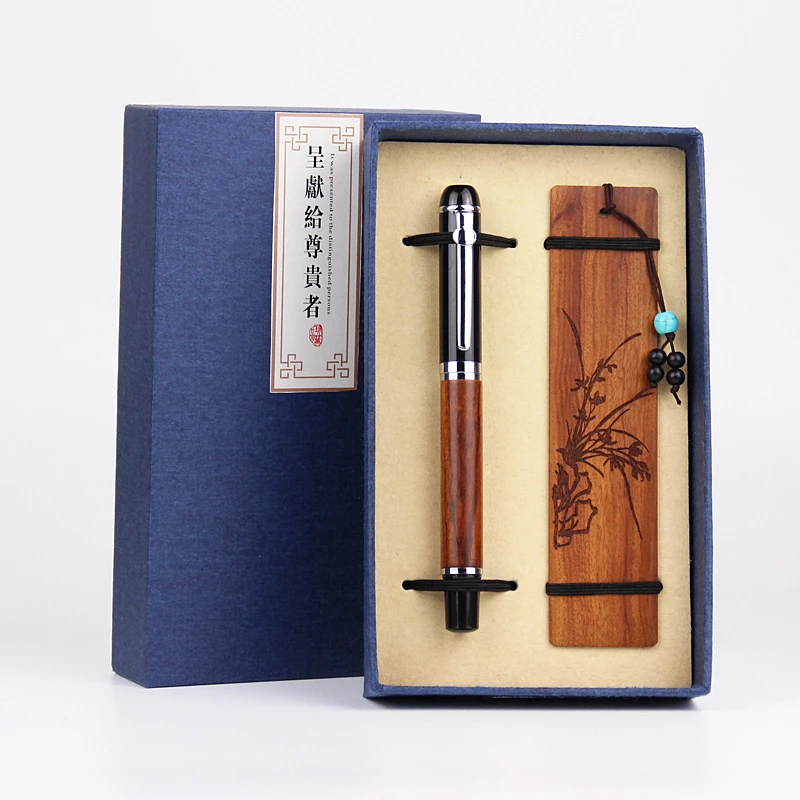 Eco Friendly Custom Logo Wooden Pen With Case Gift Craving Pen on Wood Pen
