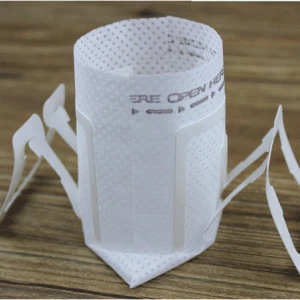Eco-friendly Material Drip Coffee Filter Bag With Hanging Ear For Traveling