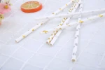 Eco Friendly Wheat Stem Individual Wrapped Single Paper Packing Wheat Straws